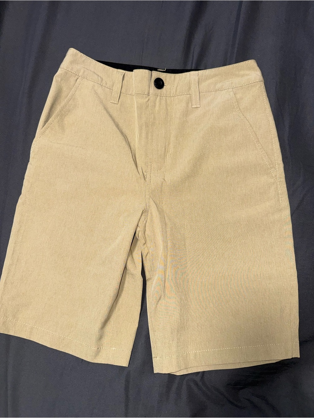 Kids 3-Pack Shorts Set — Beige, Navy & Charcoal - Picture 2 of 4